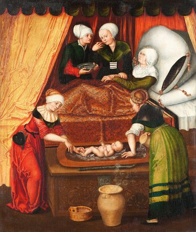La nascita di Giovanni Battista da Lucas Cranach the Elder